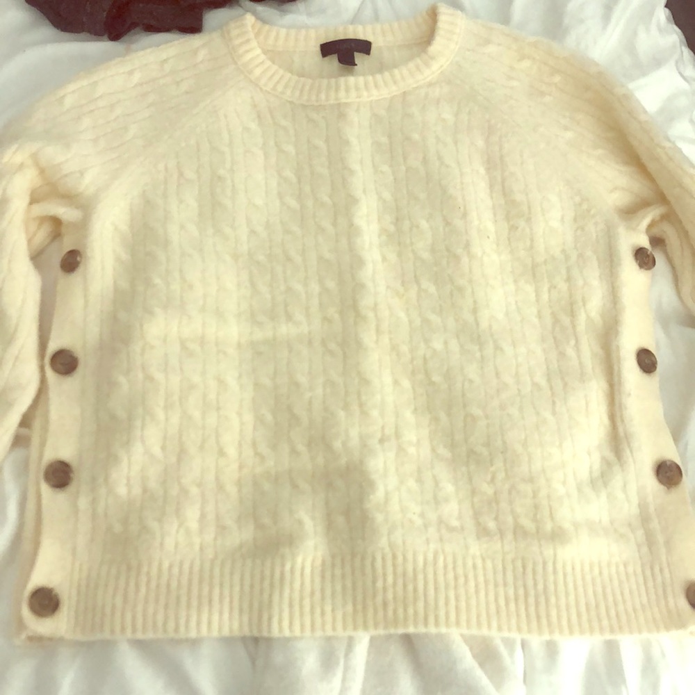 Cream wool sweater